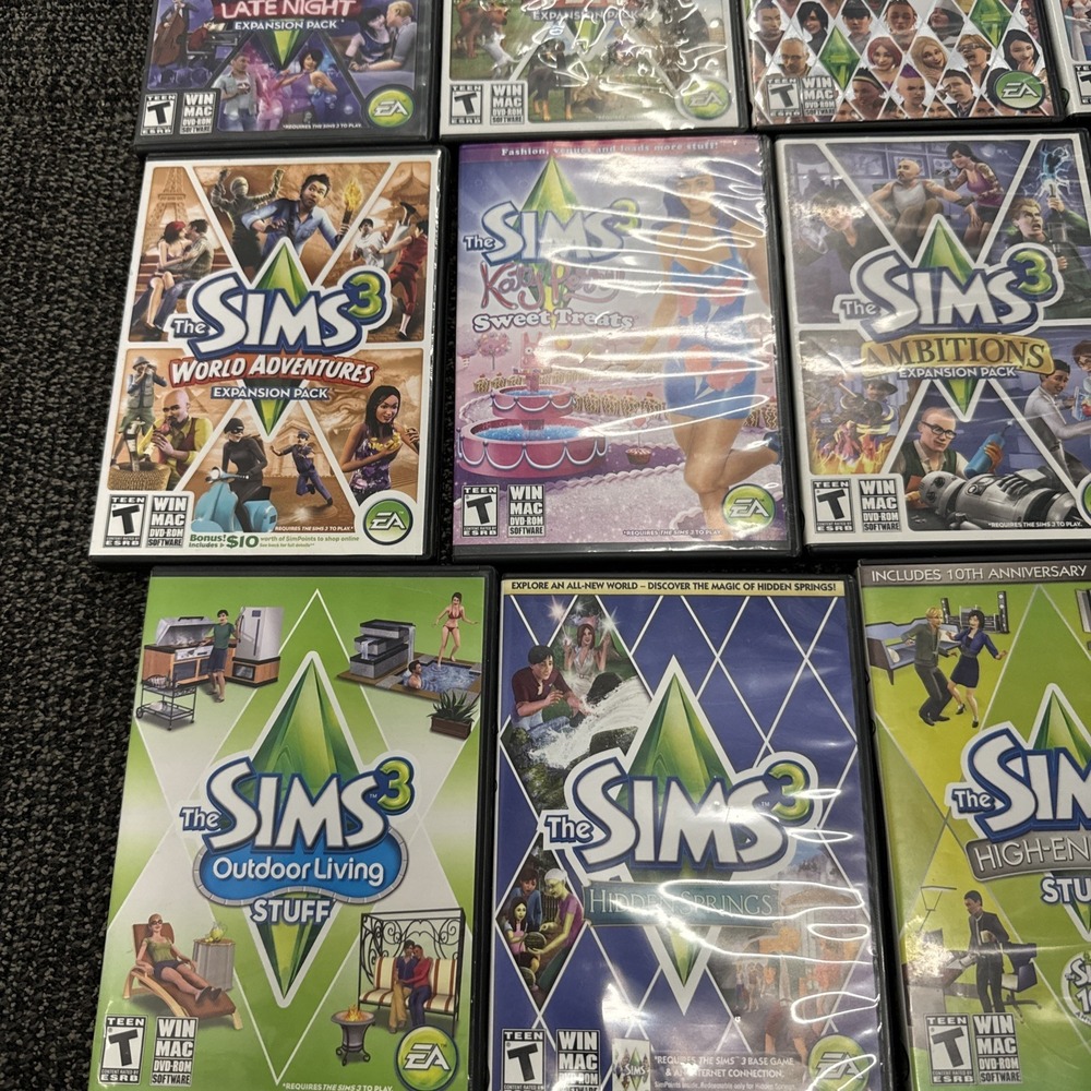 The Sims 2-3-4 PC Bundle Base 17 Pack Excellent Used Condition - Picture 3 of 9